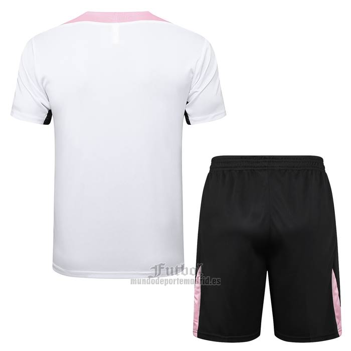 Chandal del Paris Saint-Germain Jordan Manga Corta 2024-2025 Blanco - Pantalon Corto